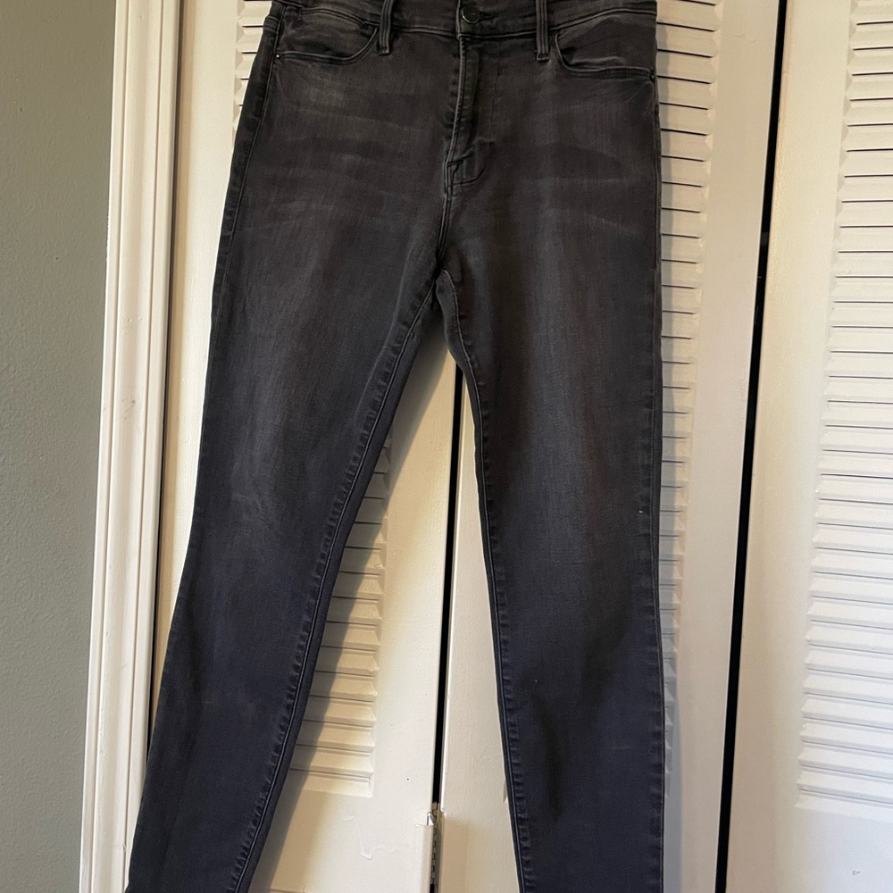 Frame Denim Women's Dark Gray Skinny Jeans